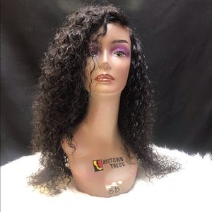 100% virgin Malaysian water wave lace frontal wig